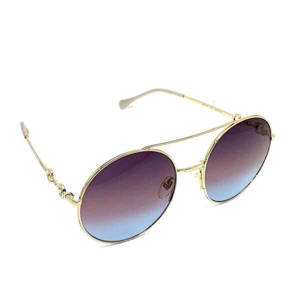 Gucci Women\'s Sunglasses GG0878S 004 59 20-140 Round Gold Frame Gradient… main image 12